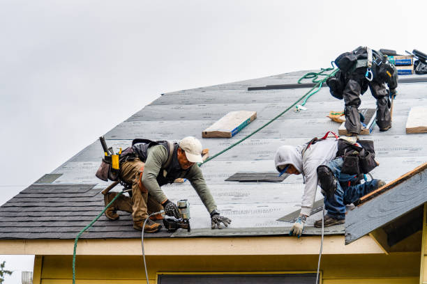 Professional Roofing technician working in Amherst, NE